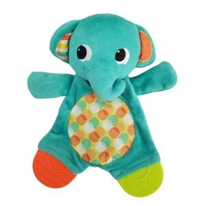 Baby Bright Starts Crinkle Elephant Baby Teether‎ Security Lovey Plush Baby Toy